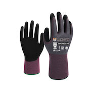 Manosun EUDN4920 Nylon Double Dip Nitrile Gloves
